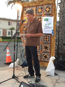 City Council Member and former Mayor of Carpinteria Al Clark welcomes the group.